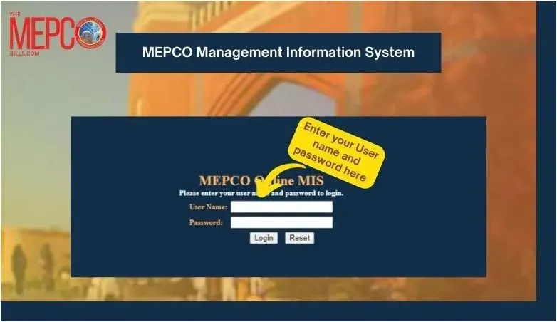 MEPCO MIS login