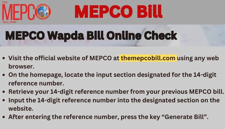 mepco wapda bill online check
